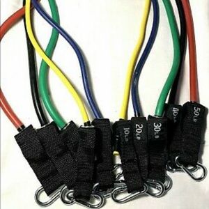 U-Powex Unbreakable Resistance Bands 10lbs to 50lbs Color coordinated bands